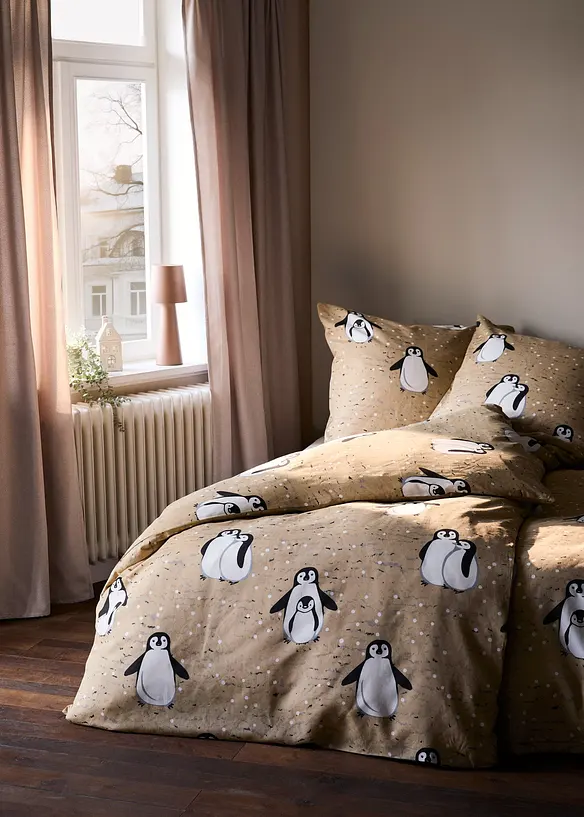 Parure de lit motif pingouins, bonprix