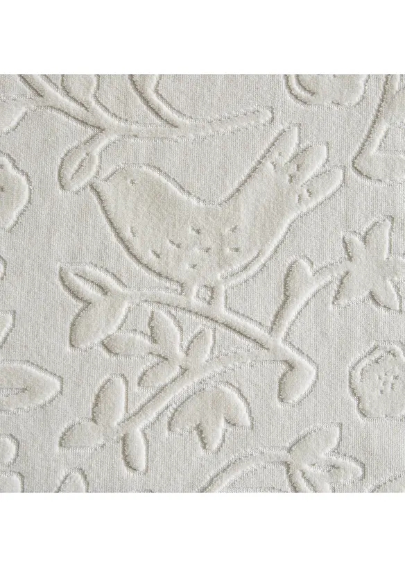 Serviette de toilette à fleurs en relief, bonprix