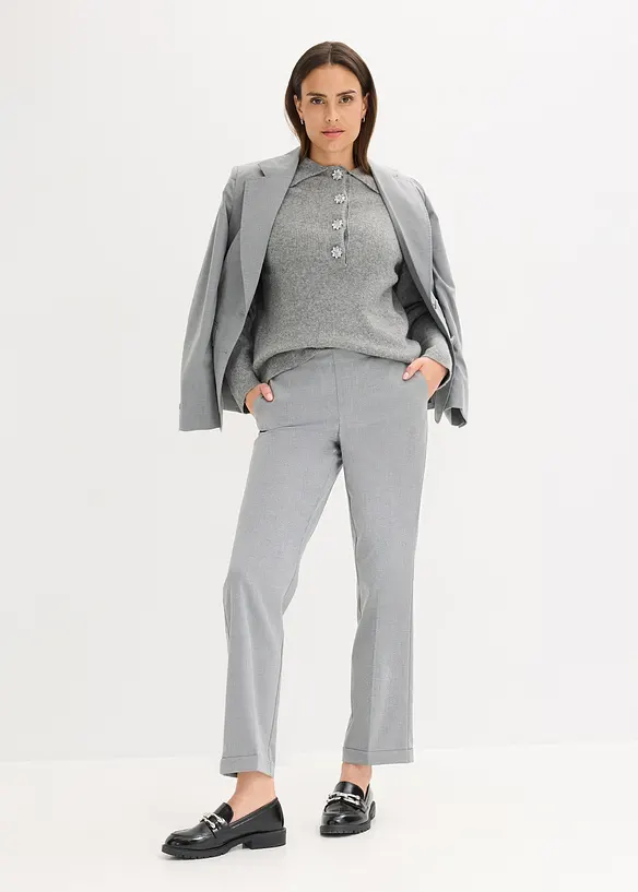 Pull polo avec laine, bonprix