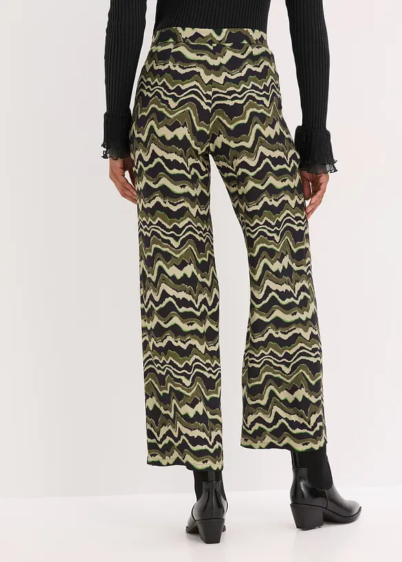 Pantalon palazzo en léger crêpe de viscose, bonprix