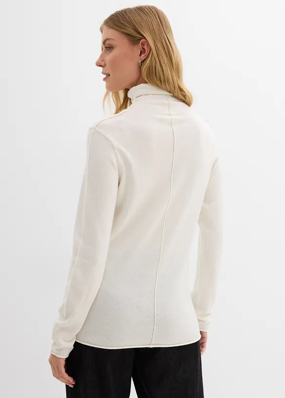 Pull col roulé doux, bonprix