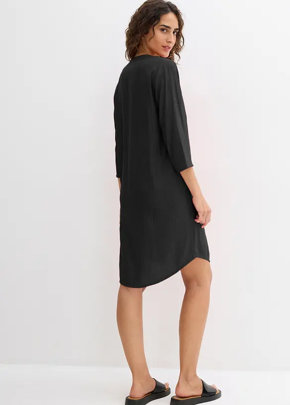 Robe-tunique texturée en viscose majoritaire, bonprix