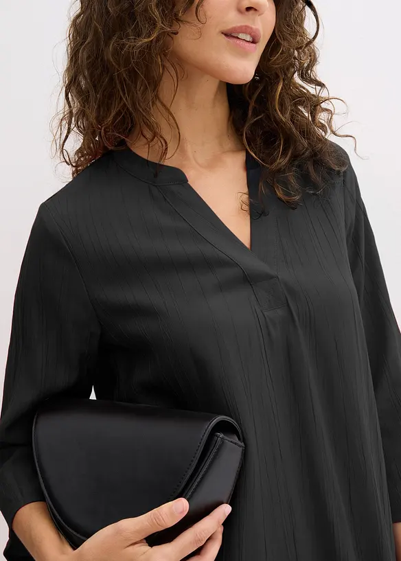 Robe-tunique texturée en viscose majoritaire, bonprix