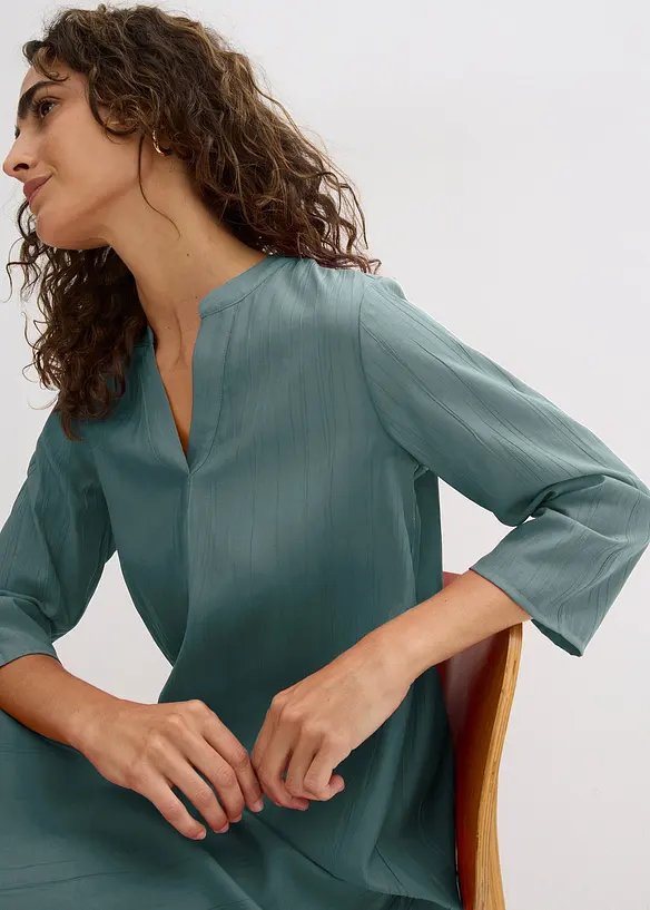 Robe-tunique texturée en viscose majoritaire, bonprix