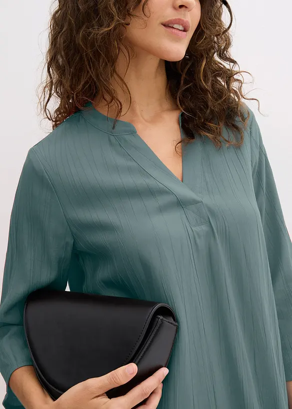 Robe-tunique texturée en viscose majoritaire, bonprix