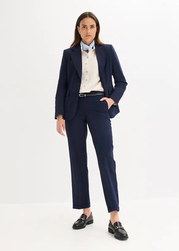 Blazer avec détails surfilés décoratifs, bonprix