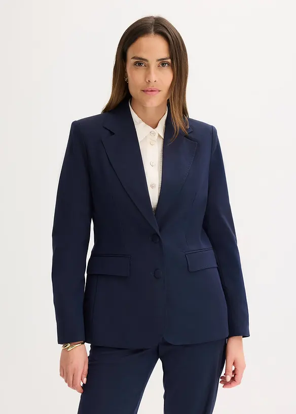 Blazer avec détails surfilés décoratifs, bonprix