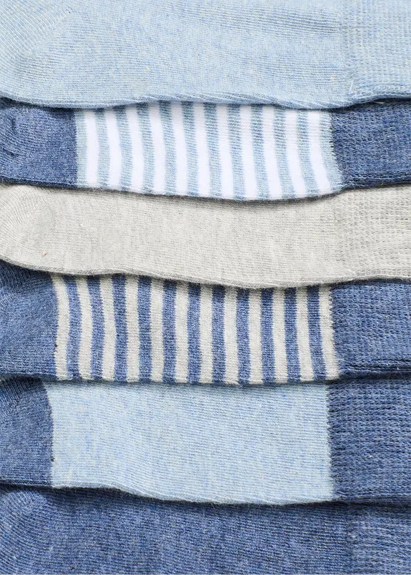 Lot de 8 paires de chaussettes mi-hautes coton majoritaire, bonprix