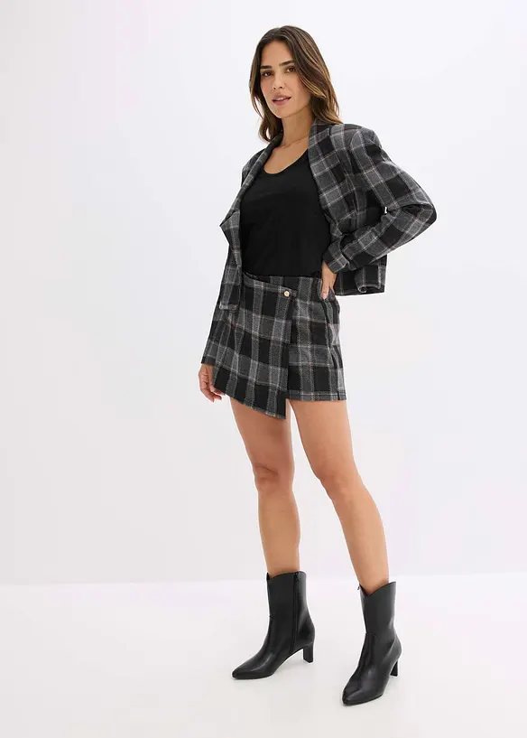 Jupe-short avec bouton décoratif, bonprix