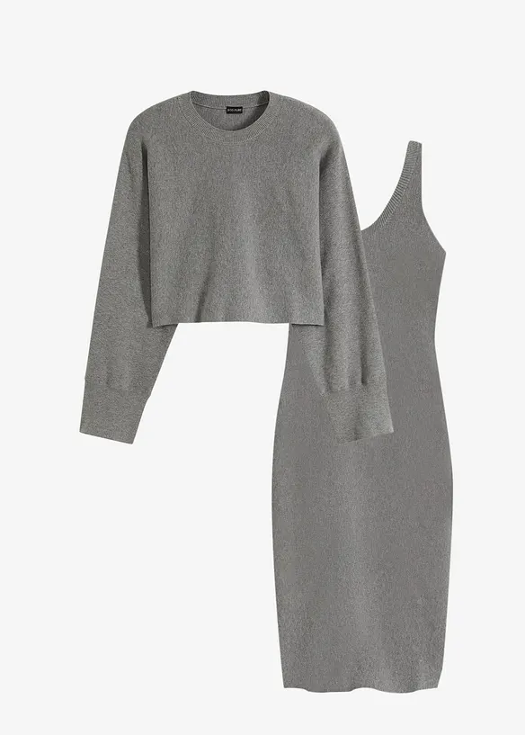 Ensemble 2 pi&egrave;ces en maille, bonprix