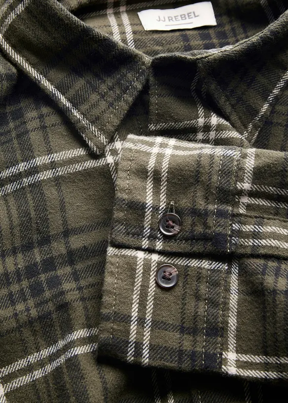 Chemise JJ REBEL en flanelle 100% coton, J&J Rebel
