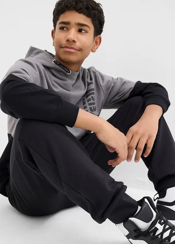 Lot de 2 pantalons de jogging doux en coton mélangé, bonprix