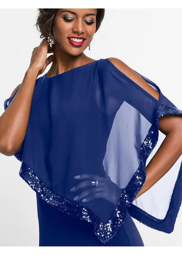 Robe en jersey à sequins, bonprix