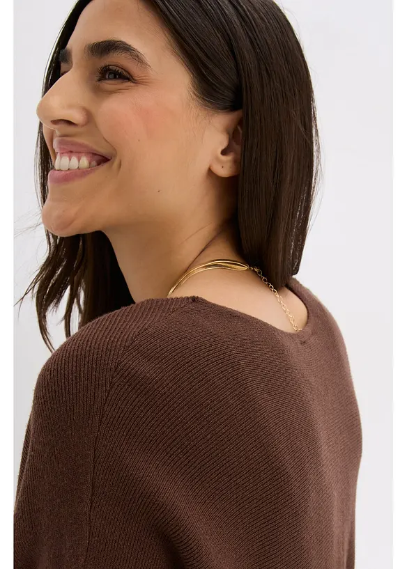 Robe pull fluide en viscose mélangée, bonprix
