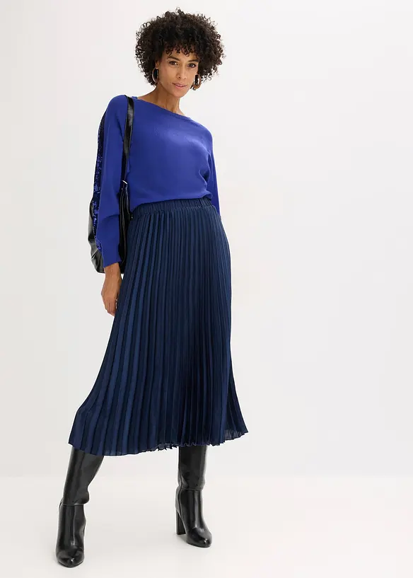 Pull en fine maille &agrave; sequins, bonprix