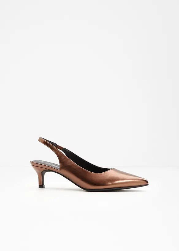 Escarpins slingback à petit talon fin, bonprix