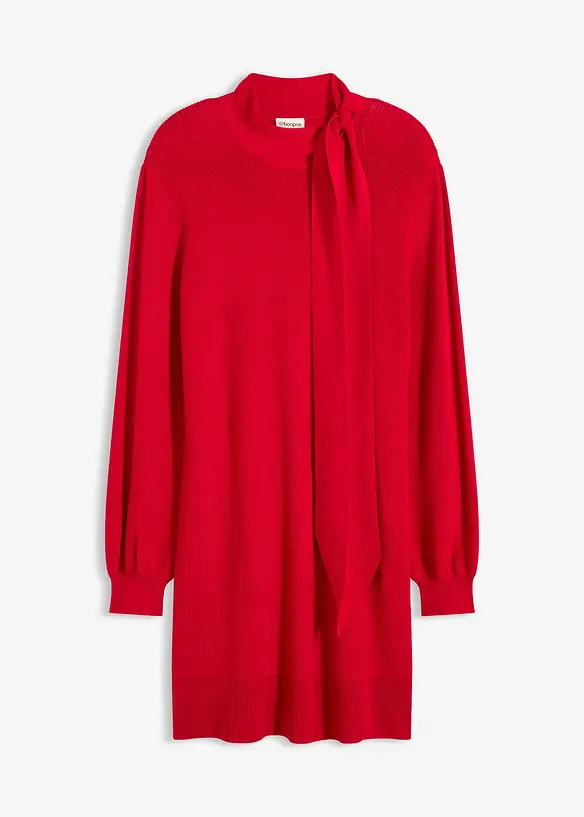 Robe en maille avec nœud, bonprix