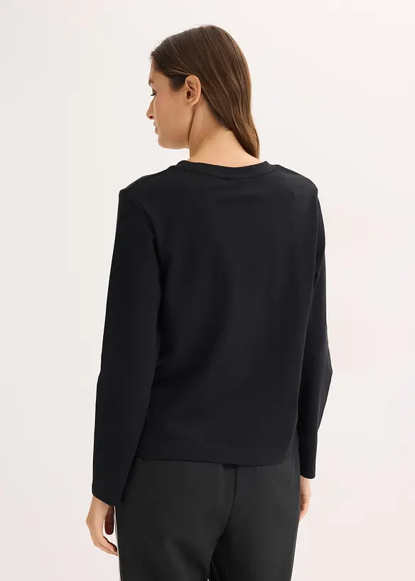 T-shirt manches longues 100% coton, bonprix