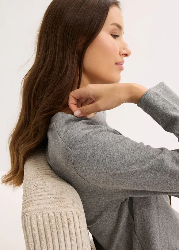 T-shirt manches longues 100% coton, bonprix