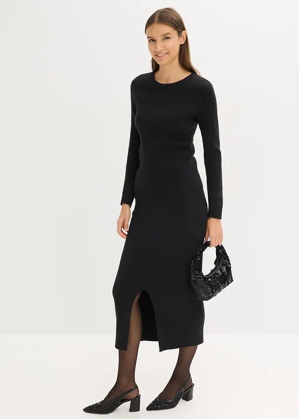 Pull doux en fine maille de viscose mélangée, bonprix