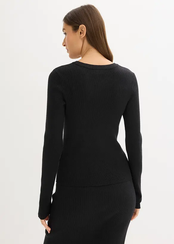 Pull doux en fine maille de viscose mélangée, bonprix