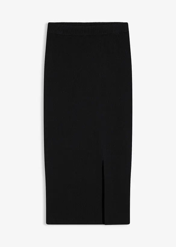 Jupe douce en fine maille de viscose mélangée, bonprix