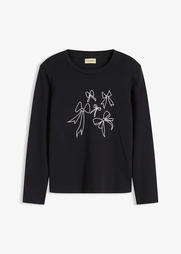 T-shirt manches longues 100% coton, bonprix