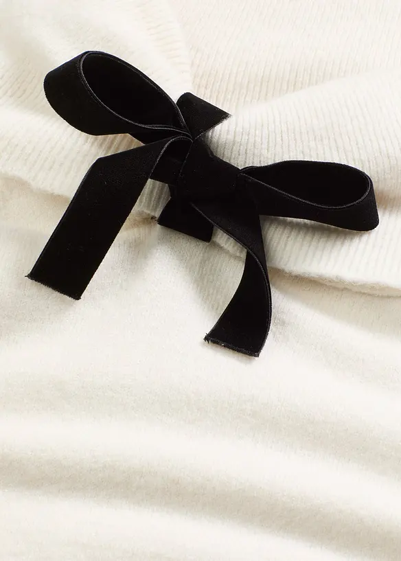 Pull oversize à encolure Bardot, bonprix