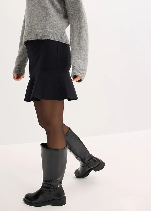 Mini-jupe en Punto di Roma confortable, bonprix