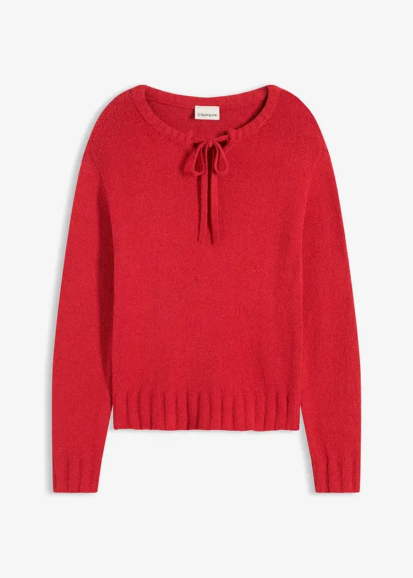 Pull en grosse maille avec lien à nouer, bonprix