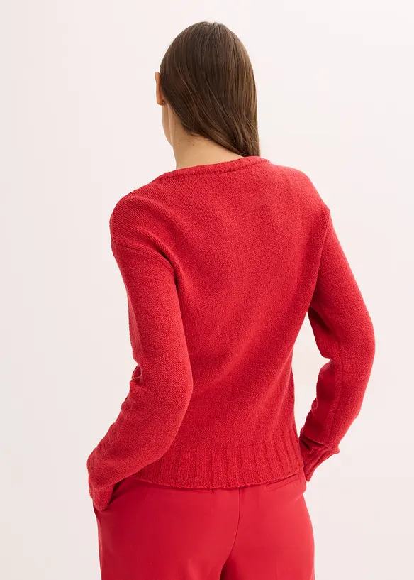 Pull en grosse maille avec lien à nouer, bonprix