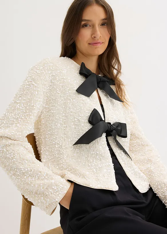 Veste courte à sequins, bonprix