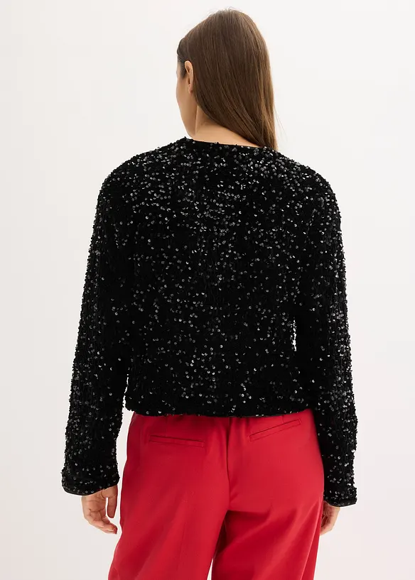 Veste courte à sequins, bonprix