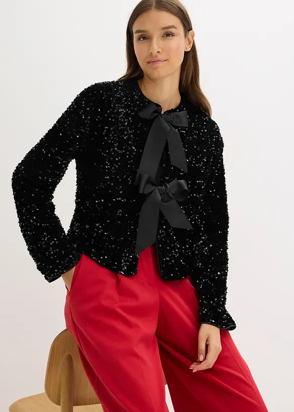 Veste courte à sequins, bonprix