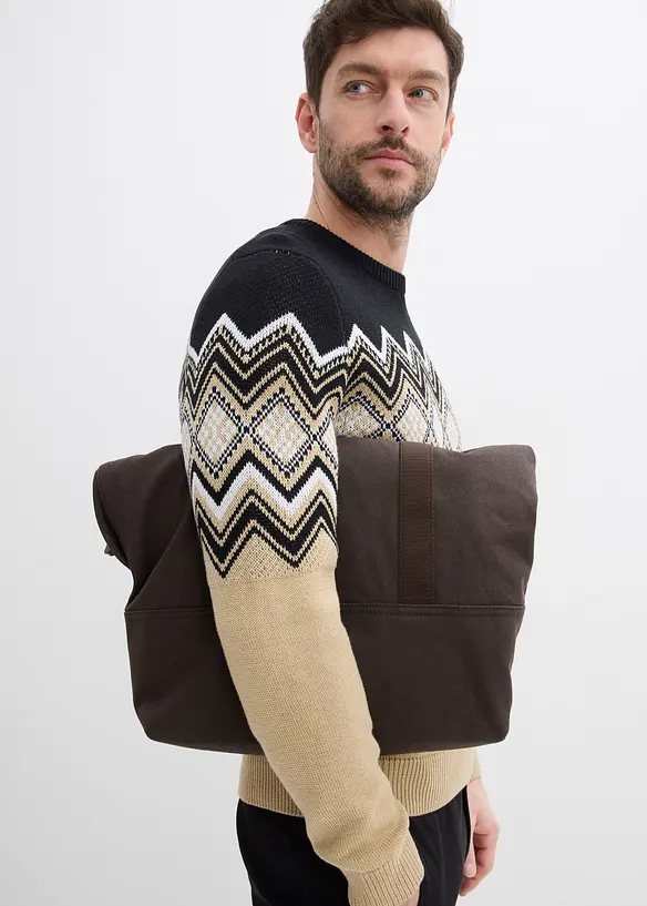 Pull doux à motif norvégien, bonprix