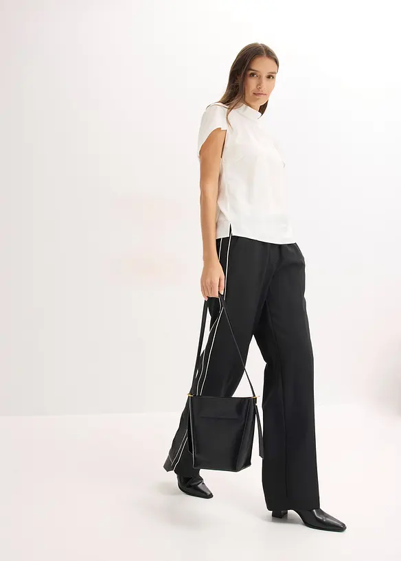 Pantalon palazzo à galons décoratifs, bonprix