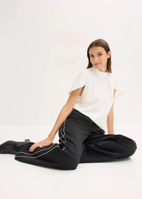 Pantalon palazzo à galons décoratifs, bonprix