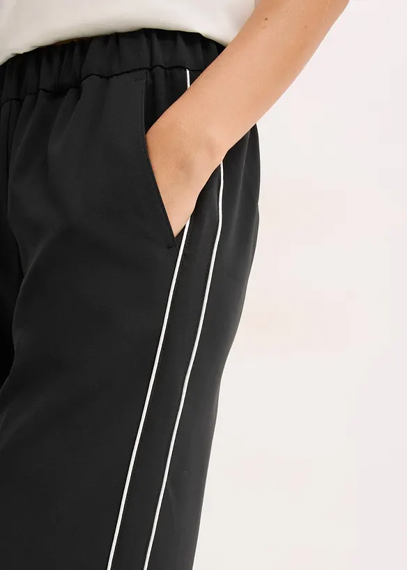 Pantalon palazzo à galons décoratifs, bonprix