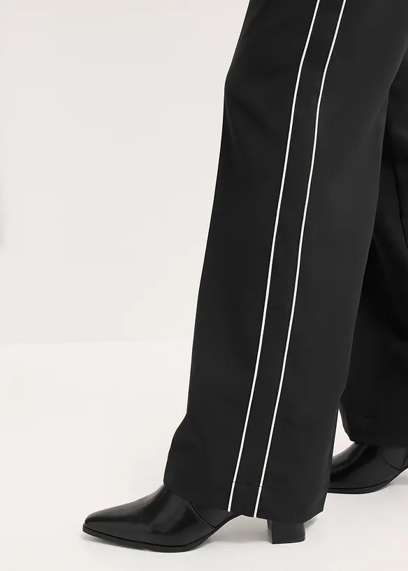 Pantalon palazzo à galons décoratifs, bonprix