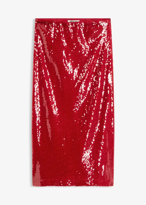 Jupe midi à sequins, bonprix
