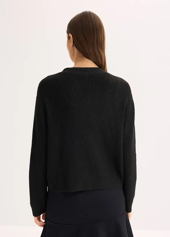 Gilet court en maille, bonprix