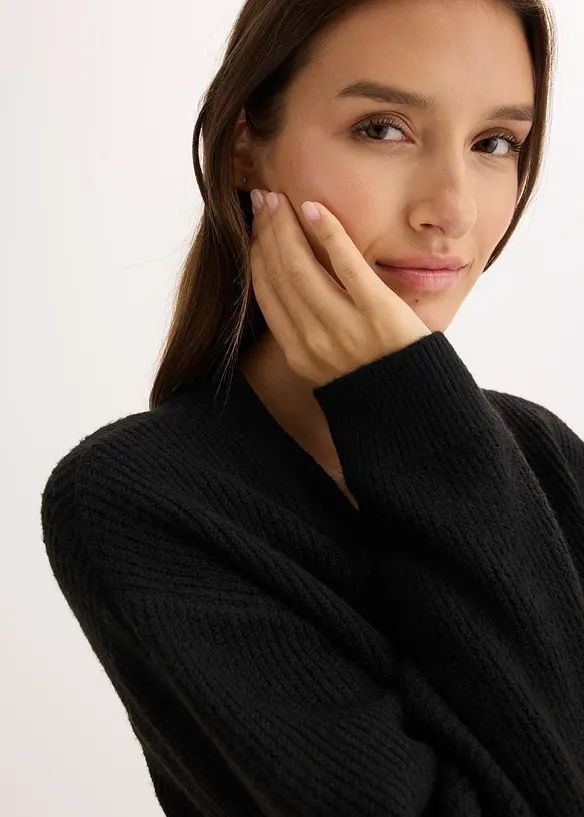 Gilet court en maille, bonprix