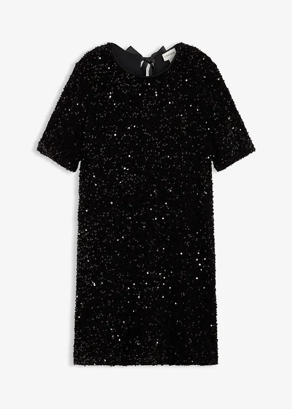 Robe courte à sequins, bonprix