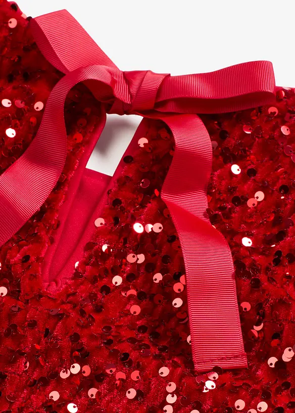 Robe courte à sequins, bonprix