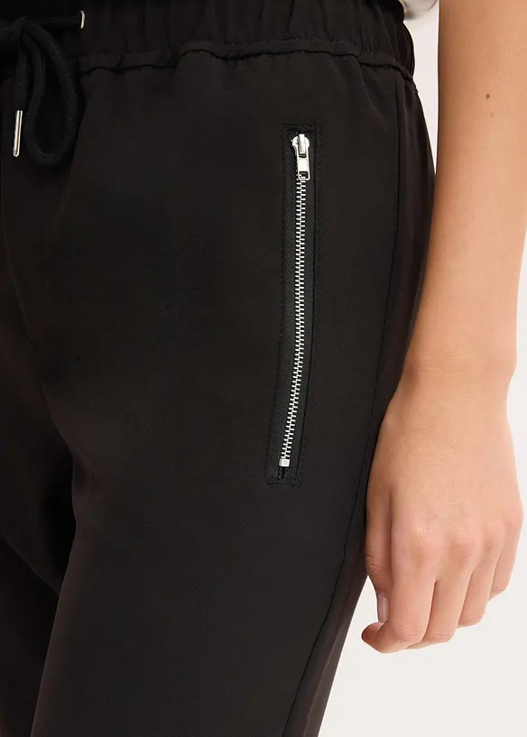 Pantalon jogger avec taille élastiquée, bonprix