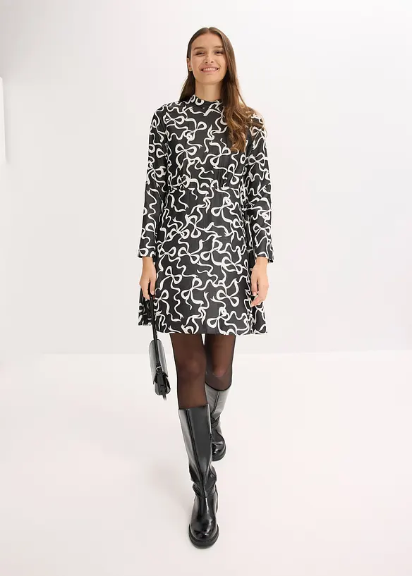 Robe midi fluide en viscose mélangée, bonprix