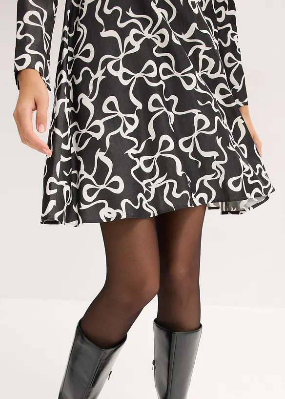 Robe midi fluide en viscose mélangée, bonprix