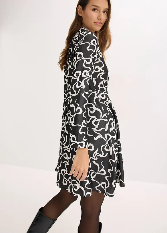 Robe midi fluide en viscose mélangée, bonprix