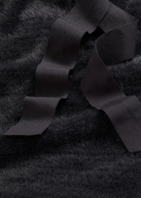 Pull long en maille poilue douce, bonprix