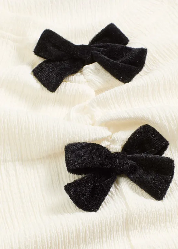 T-shirt manches longues en crêpe texturé, bonprix